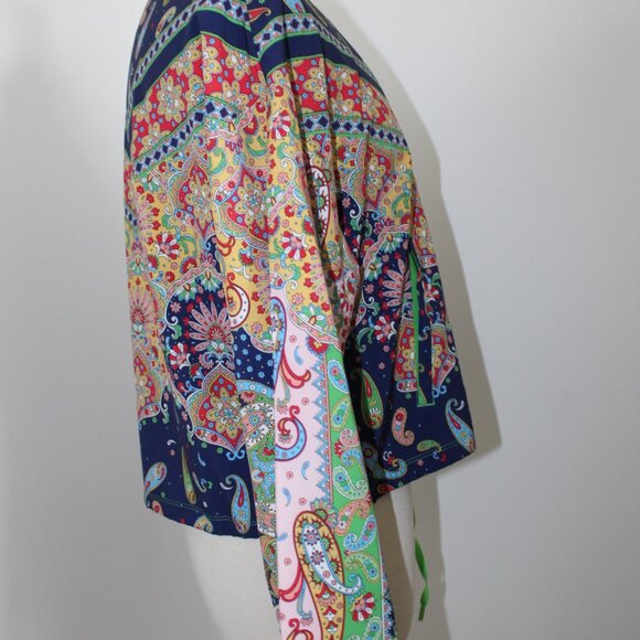 NWT Johnny Was JWLA Biya Active Breamar Night Kimono Sleeve Jacket Drop Shoulder - Picture 7 of 8